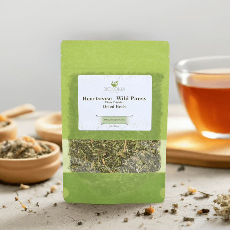 Heartsease - Wild Pansy (Viola Tricolor) Dried Herb 50g 1.76oz - BIOKOMA® - Dried Herbs