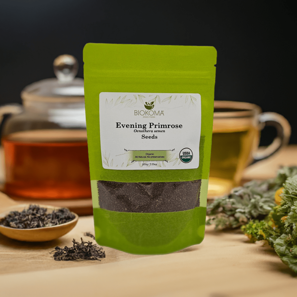 Evening Primrose (Oenothera semen) Organic Seeds 100g 3.55oz - BIOKOMA® - Dried Herbs