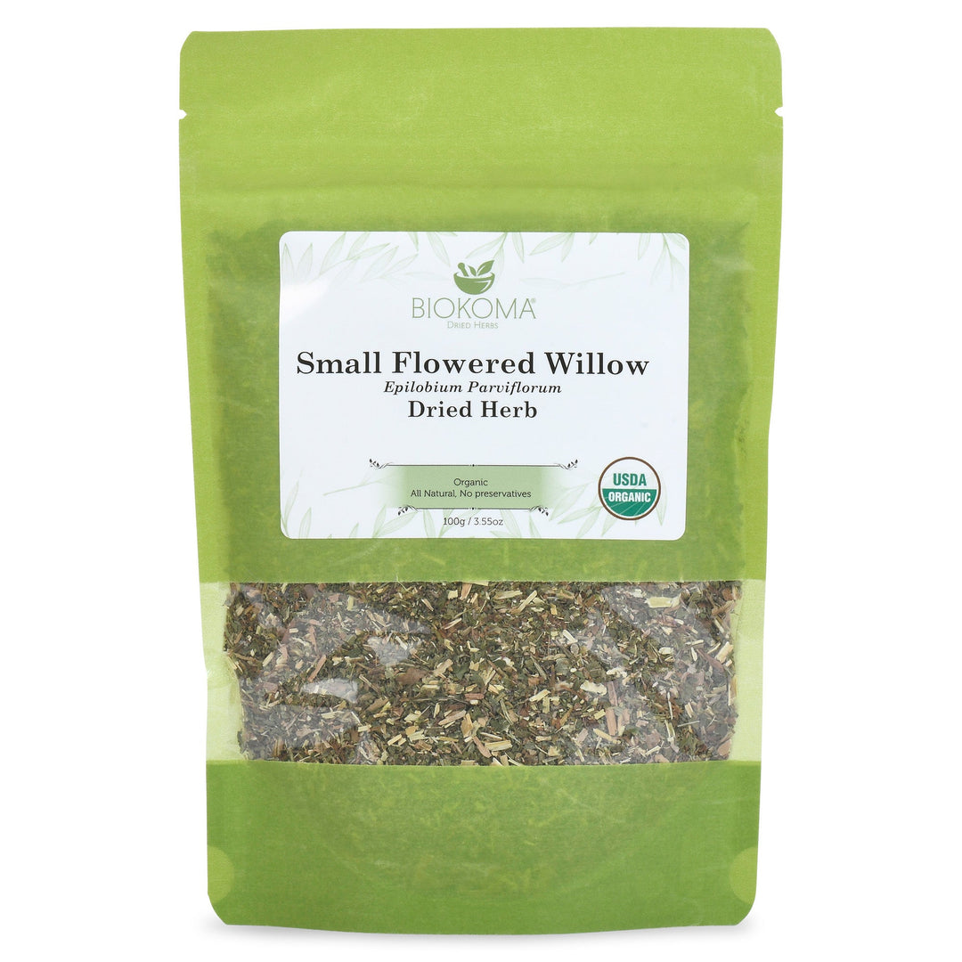 Small - Flowered Willow (Epilobium parviflorum) Organic Dried Herb 100g 3.55oz - BIOKOMA® - Dried Herbs