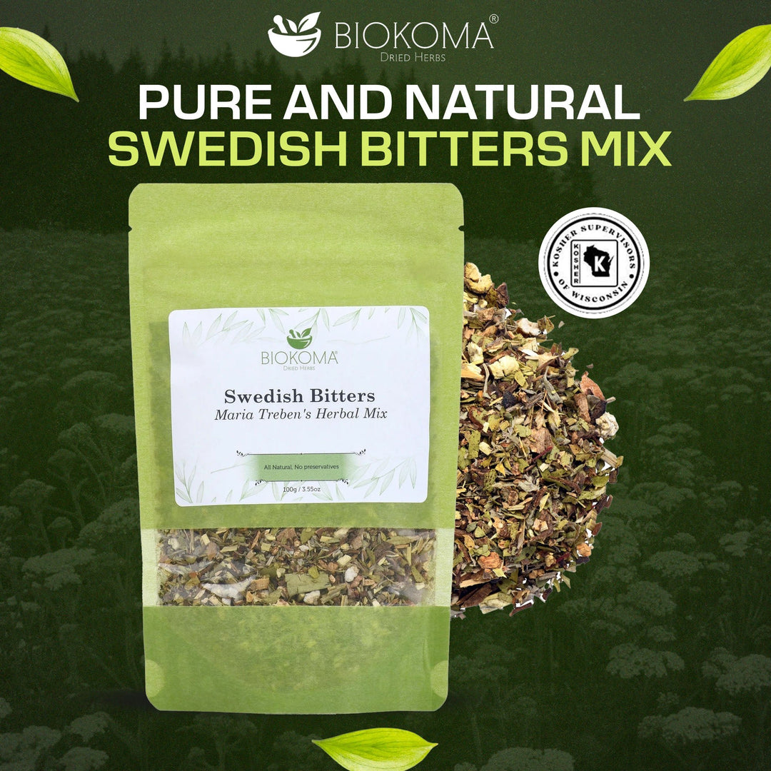 Swedish Bitters Maria Treben's Herbal Blend 100g 3.55oz - BIOKOMA® - Dried Herbs