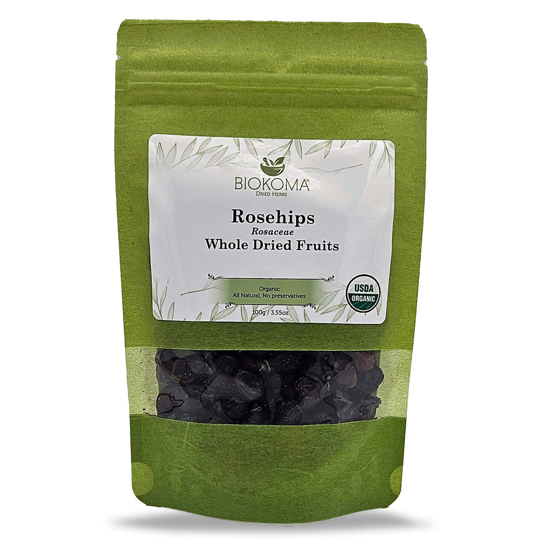Herb - Rosehips (Rosaceae) Organic Dried Whole Fruits