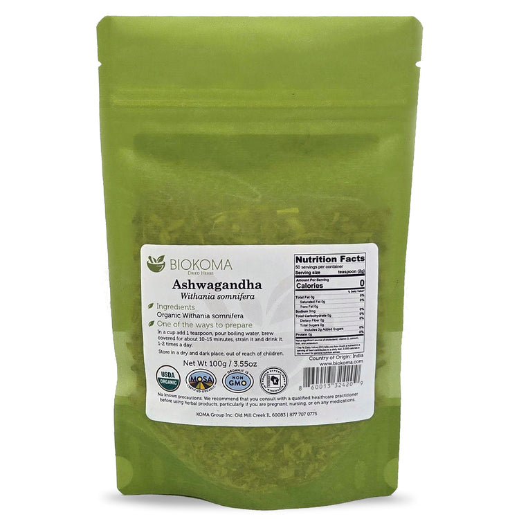 Biokoma Ashwagandha (Withania somnifera) Organic Dried Root