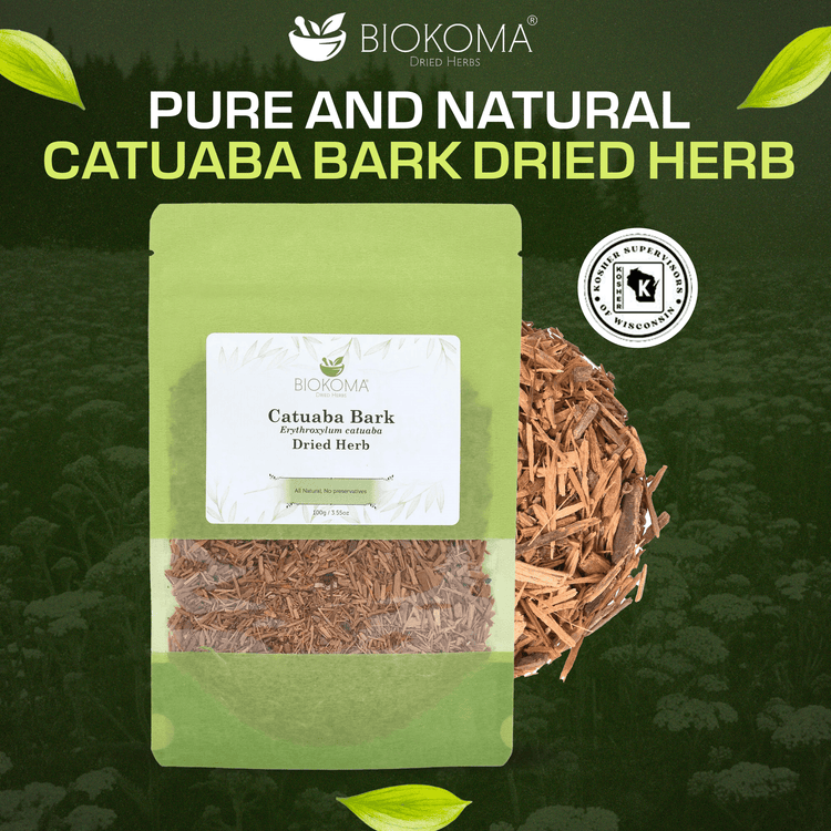 Catuaba Bark (Erythroxylum catuaba) Dried Herb 100g 3.55oz - BIOKOMA® - Dried Herbs