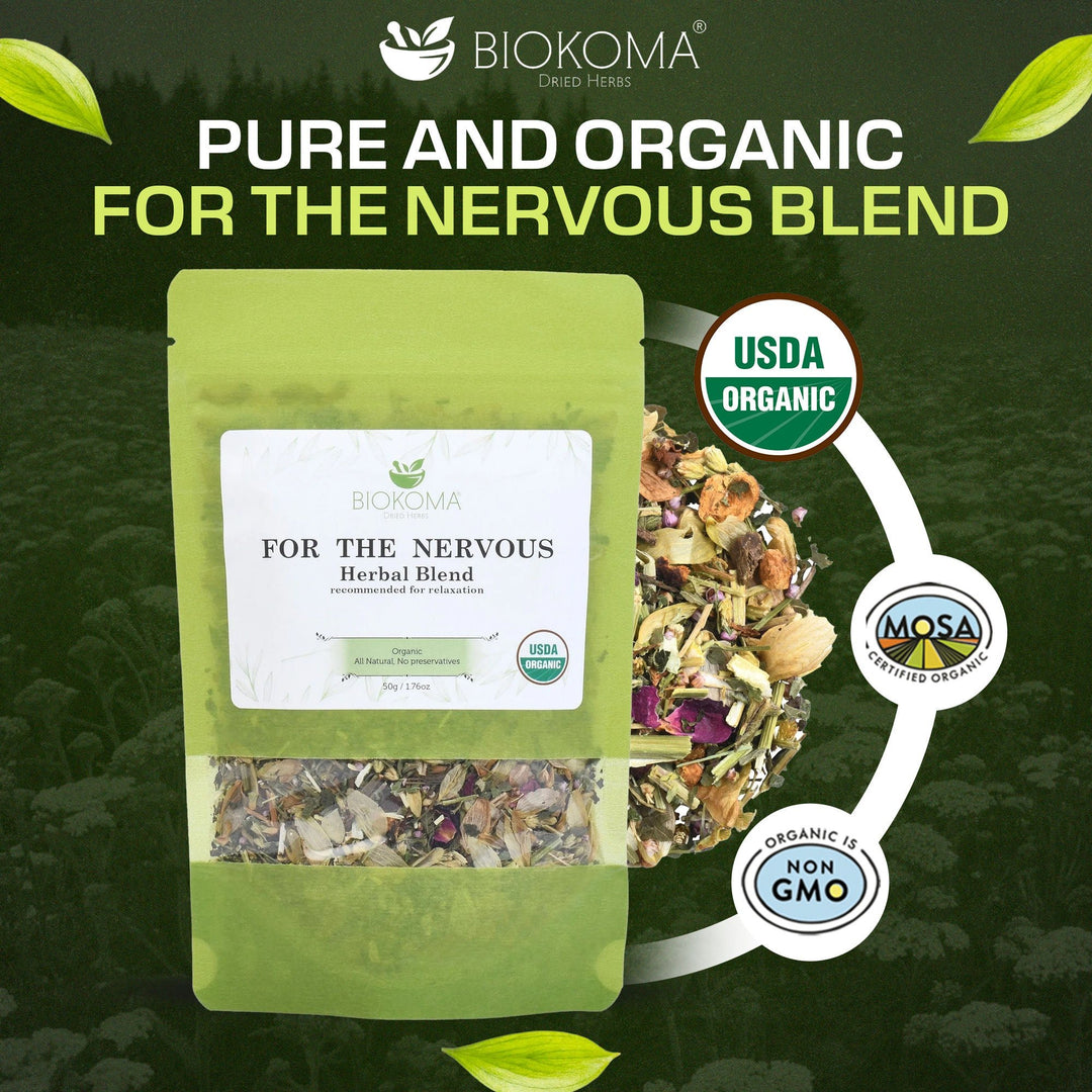 For The Nervous Organic Blend 50g 1.76oz - BIOKOMA® - Dried Herbs
