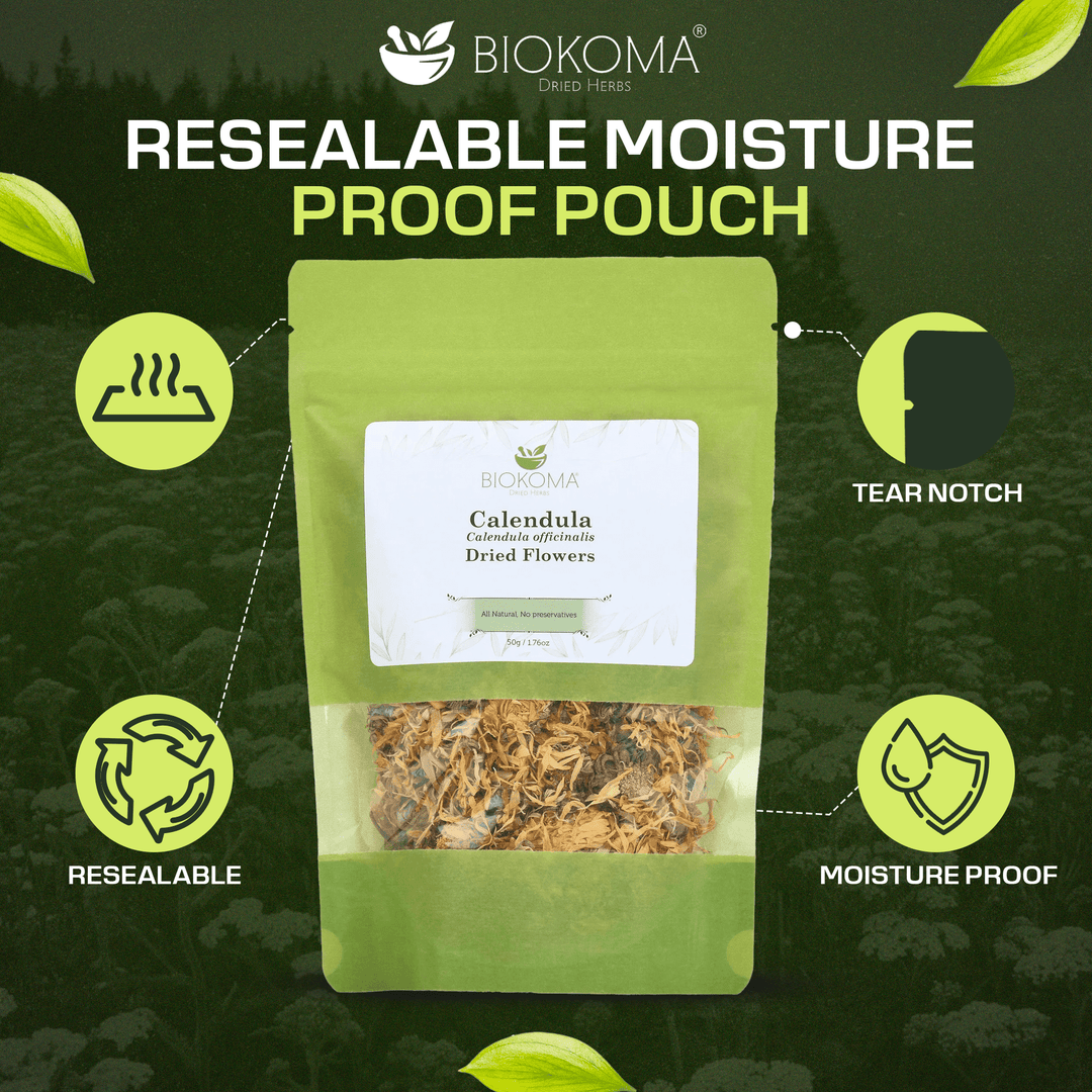 Calendula (Calendula officinalis) Dried Flowers 50g 1.76oz - BIOKOMA® - Dried Herbs