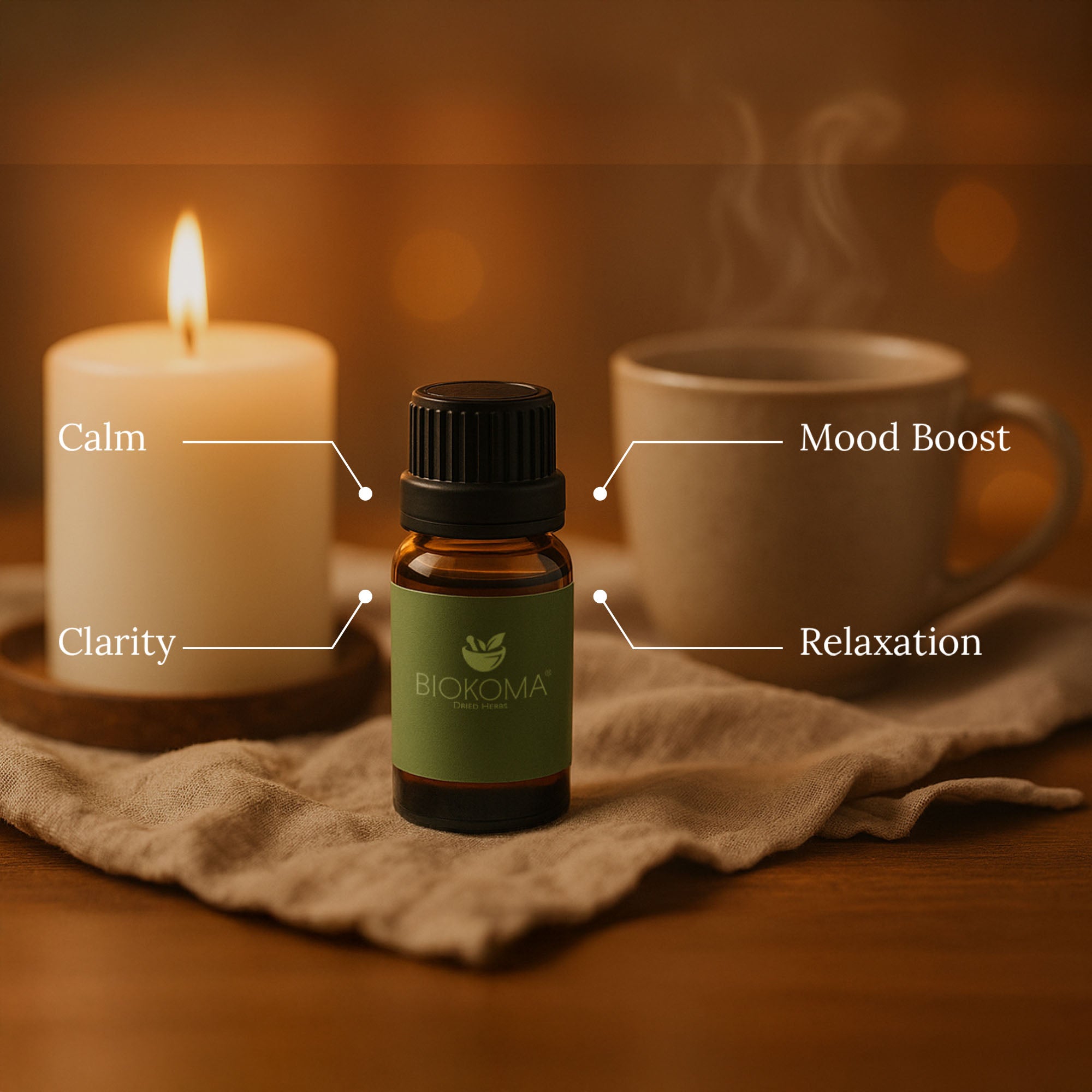 Tea Tree Essential Oil Pure and Natural 15ml 0.5floz - BIOKOMA® - Dried Herbs