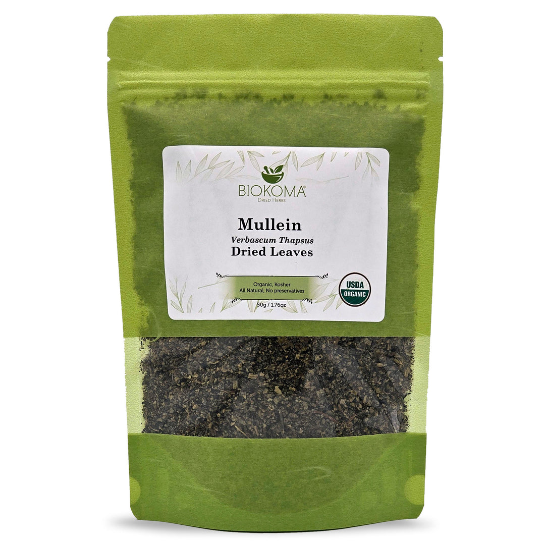Mullein (Verbascum thapsus) Organic Dried Leaves