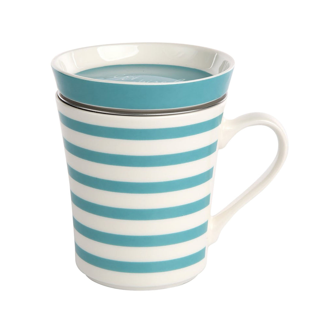 Tea Herb Mug Cup with Infuser and Lid 10fl oz - 4 Colors-BIOKOMA® - Dried Herbs