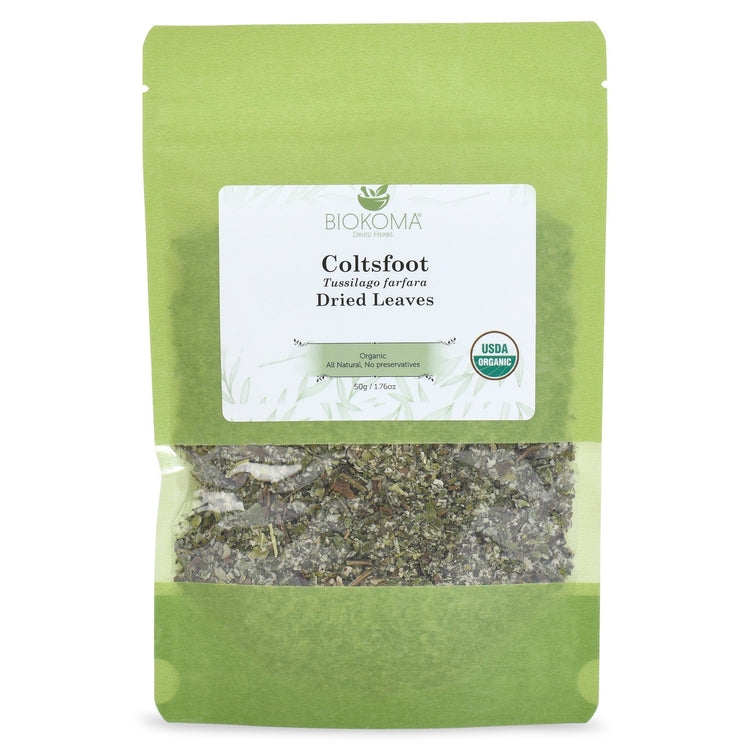 Coltsfoot (Tussilago farfara) Dried Leaves 50g 1.76oz - 01.01.2026 - BIOKOMA® - Dried Herbs