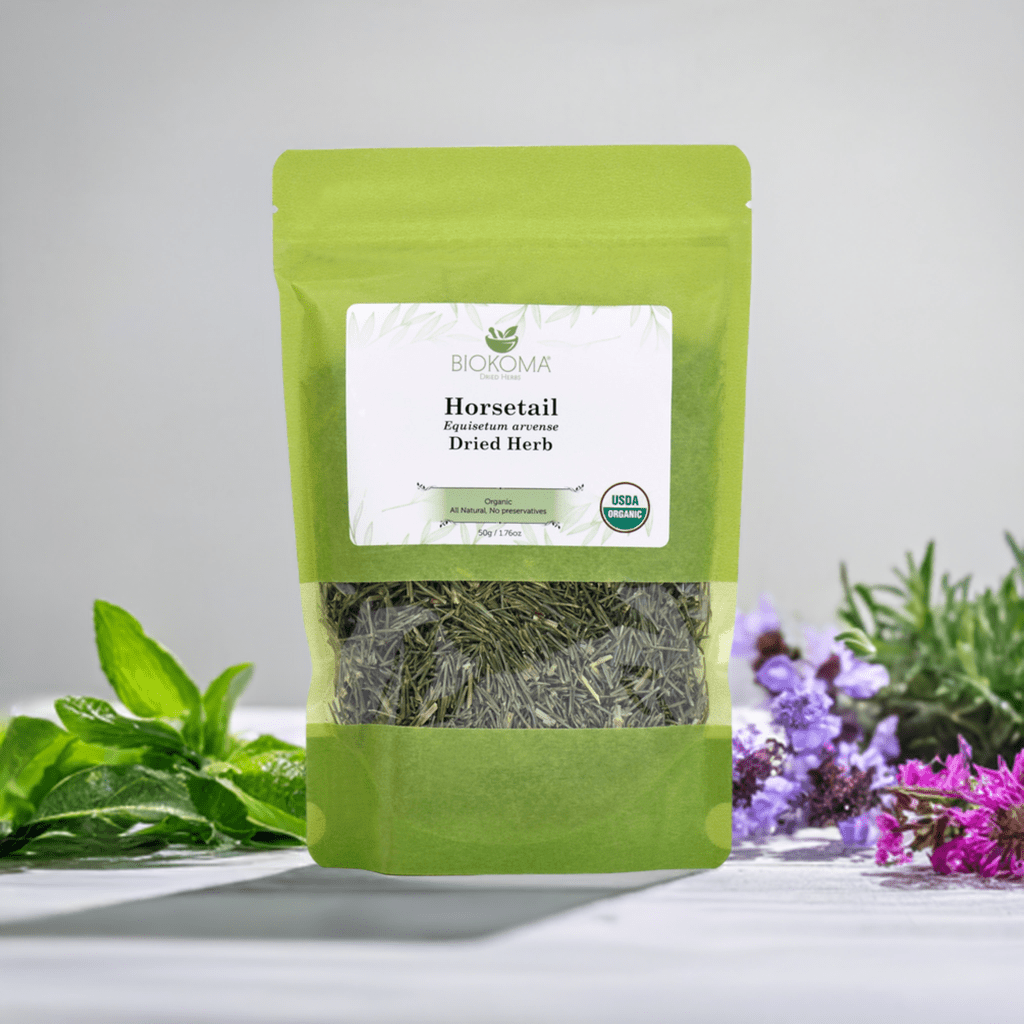 Horsetail (Equisetum arvense) Organic Dried Leaves 50g 1.76oz - BIOKOMA® - Dried Herbs