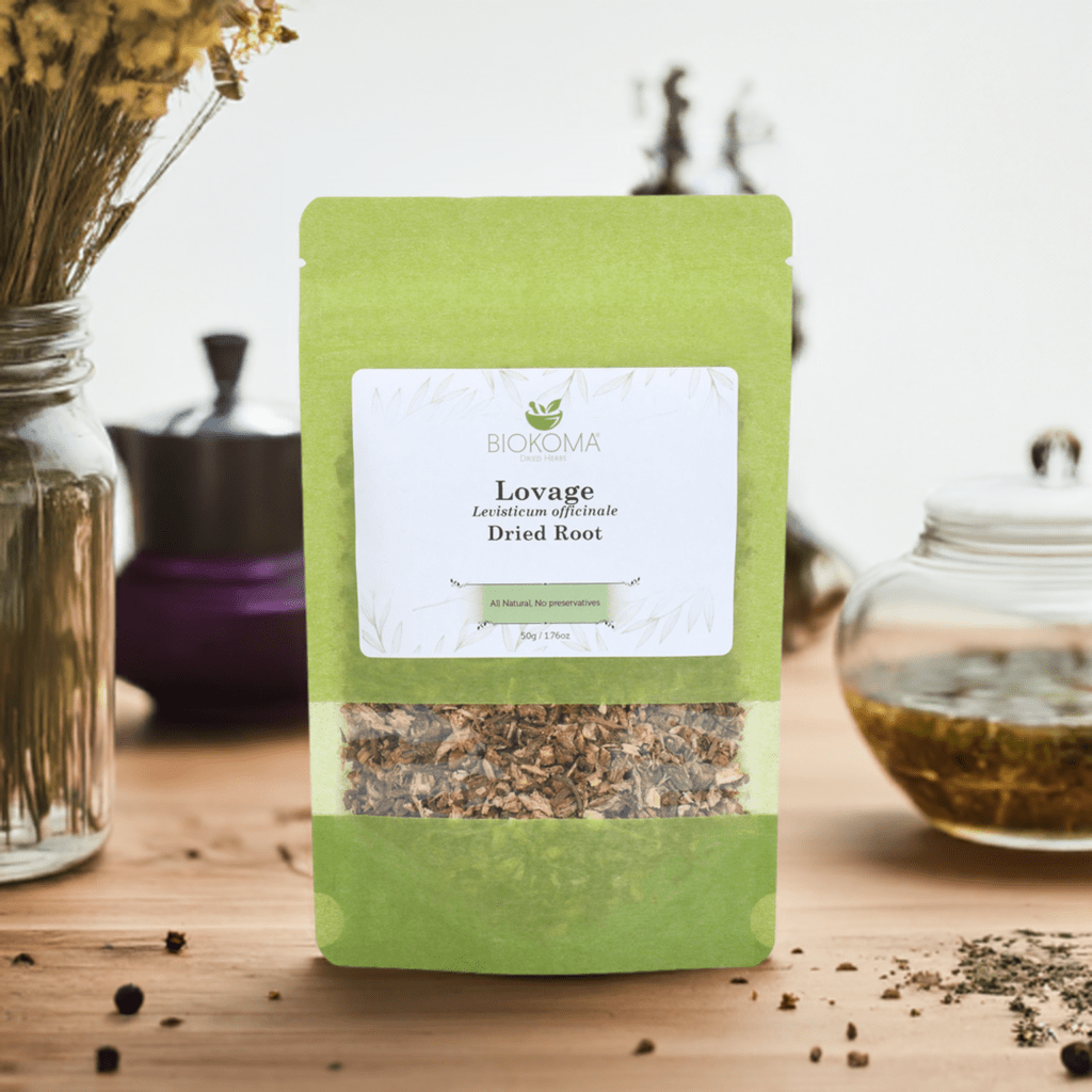 Lovage (Levisticum officinale) Dried Root 50g 1.76oz - BIOKOMA® - Dried Herbs