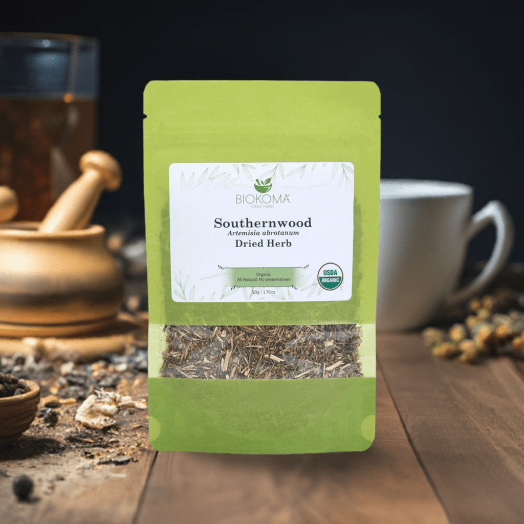 Southernwood (Artemisia abrotanum) Organic Dried Herb 50g 1.76oz - BIOKOMA® - Dried Herbs
