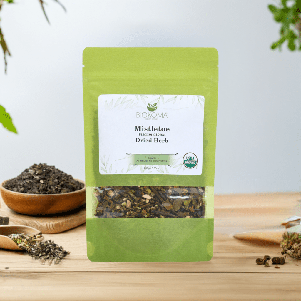 Mistletoe (Viscum album) Organic Dried Herb 100g 3.55oz - BIOKOMA® - Dried Herbs