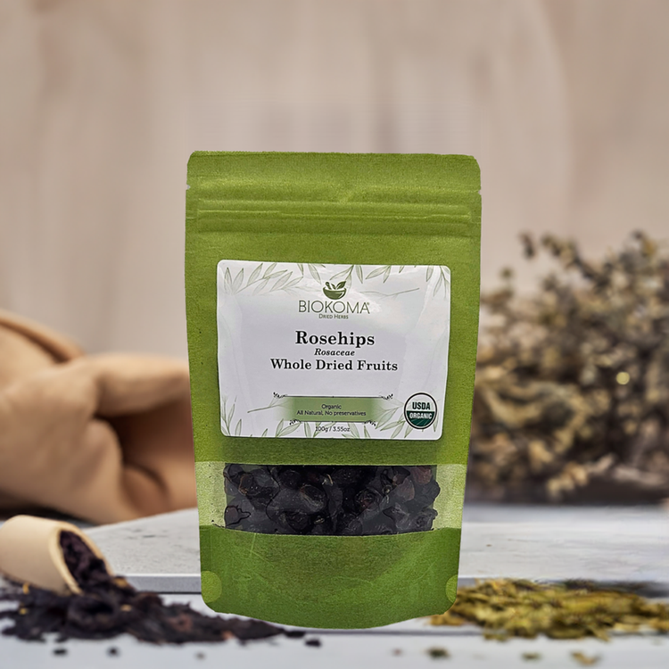 Herb - Rosehips (Rosaceae) Organic Dried Whole Fruits