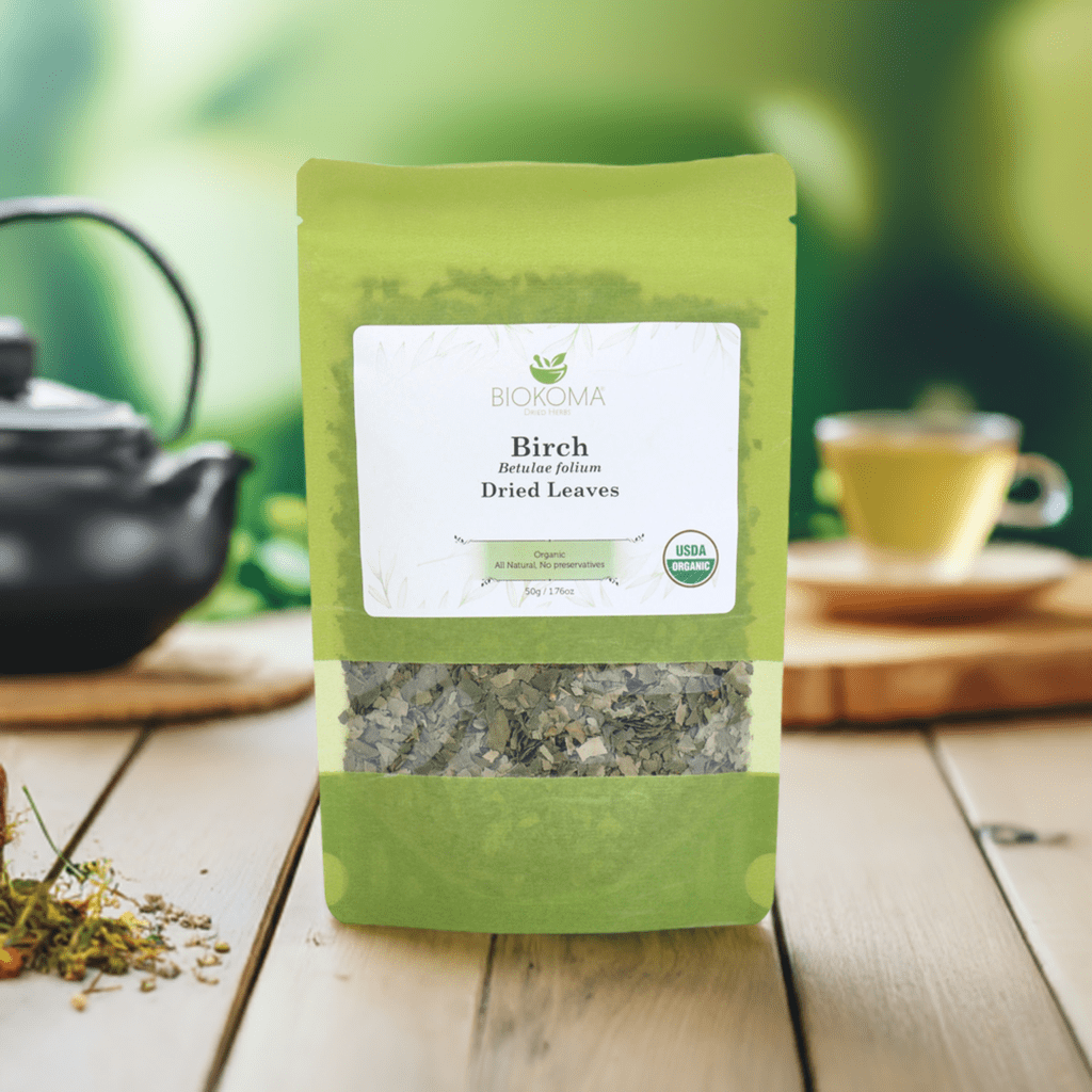Birch (Betulae folium) Organic Dried Leaves 50g 1.76oz - BIOKOMA® - Dried Herbs