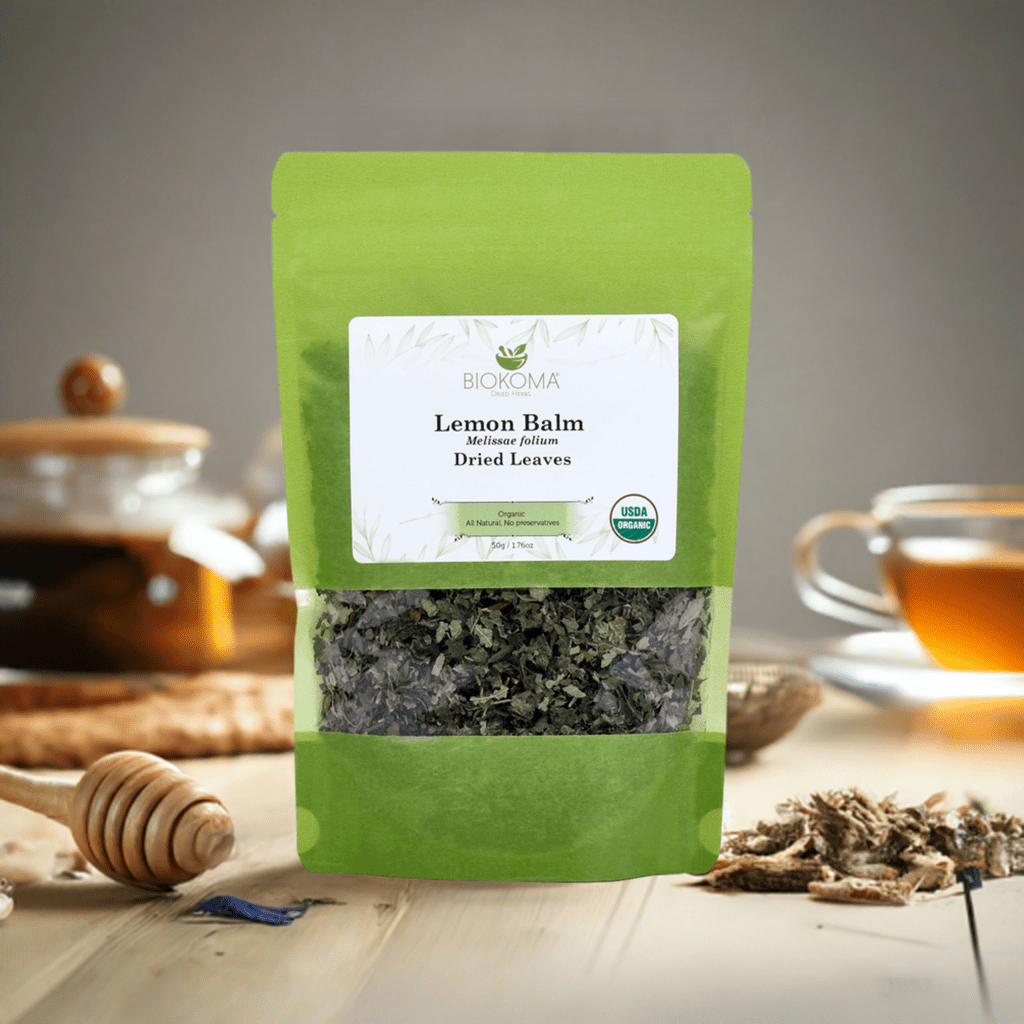 Lemon Balm (Melissae folium) Organic Dried Leaves 50g 1.76oz - BIOKOMA® - Dried Herbs