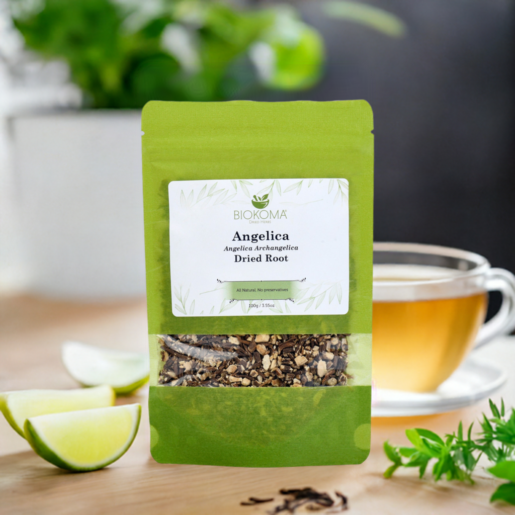 Angelica Root (Angelica Archangelica) Dried Root 100g 3.55oz-BIOKOMA® - Dried Herbs