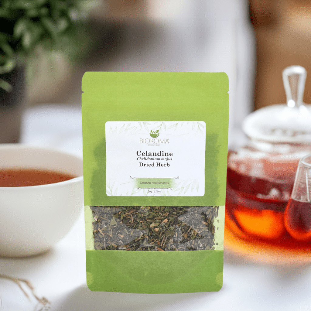 Celandine (Chelidonium majus) Dried Herb 50g 1.76oz - BIOKOMA® - Dried Herbs