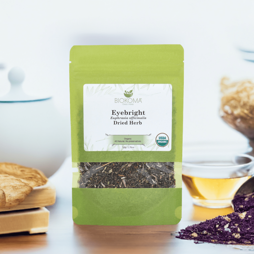 Eyebright (Euphrasia officinalis) Organic Dried Herb 50g 1.76oz - BIOKOMA® - Dried Herbs