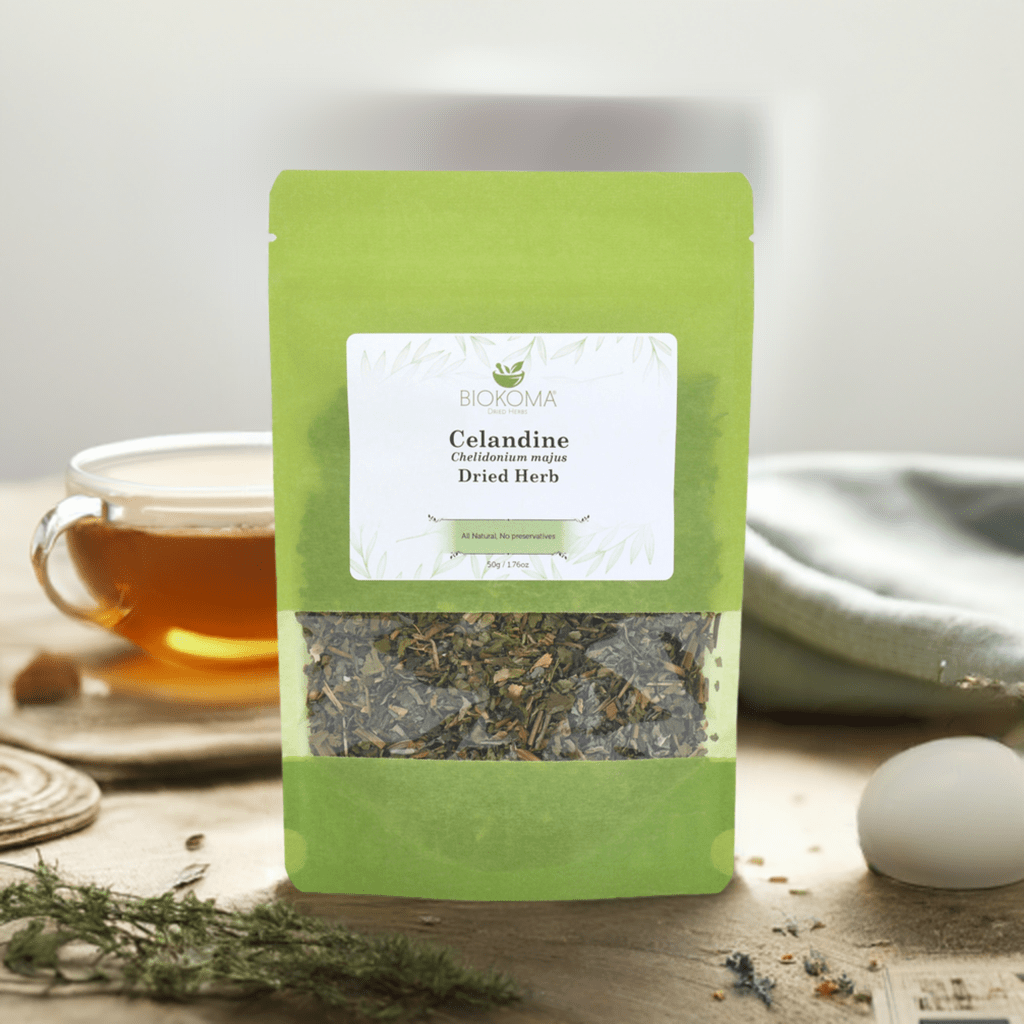 Celandine (Chelidonium majus) Dried Herb 50g 1.76oz - BIOKOMA® - Dried Herbs