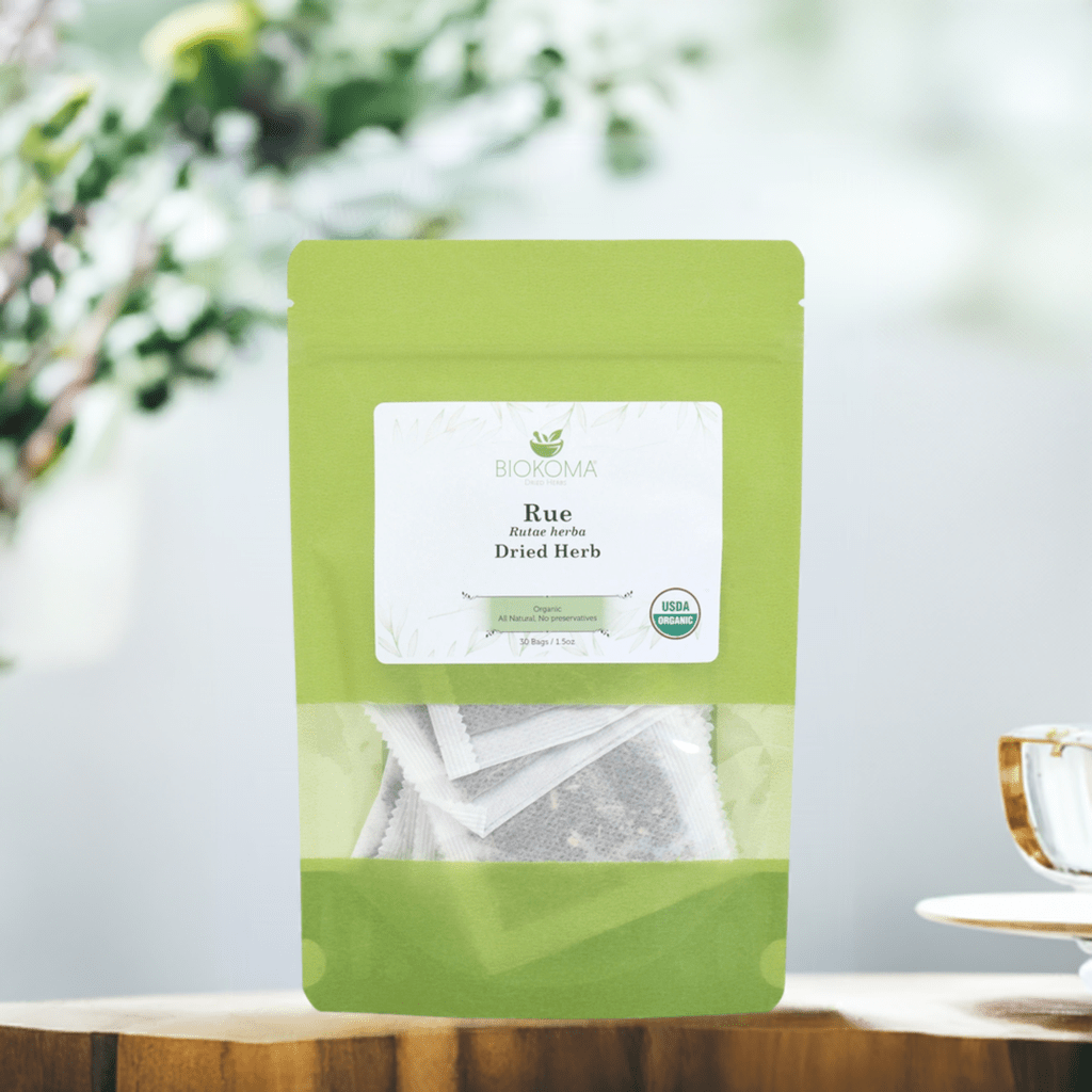 Rue (Rutae herba) Organic Dried Herb 30 Tea Bags 1.5oz - BIOKOMA® - Dried Herbs
