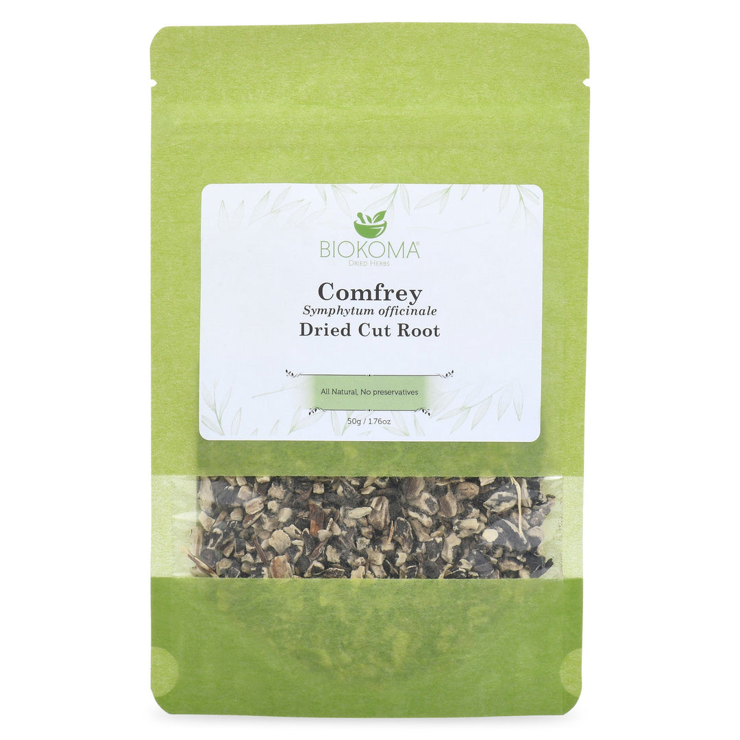 Comfrey (Symphytum officinale) Dried Cut Root 50g 1.76oz - 08.01.2023-BIOKOMA® - Dried Herbs
