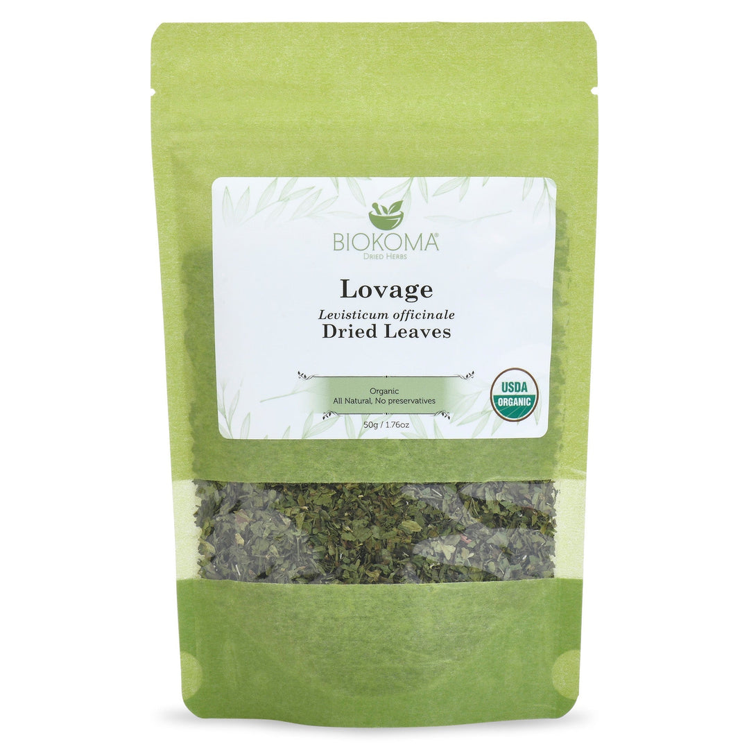 Lovage (Levisticum officinale) Organic Dried Leaves 50g 1.76oz - 03.01.2026 - BIOKOMA® - Dried Herbs
