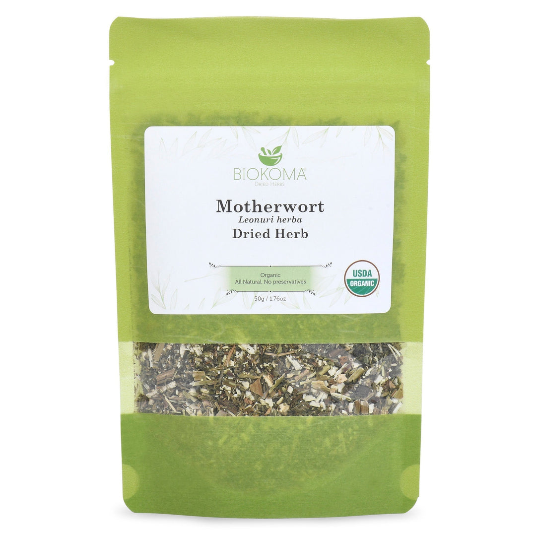 Motherwort (Leonuri herba) Organic Dried Herb 50g 1.76oz - 11.24.2023-BIOKOMA® - Dried Herbs