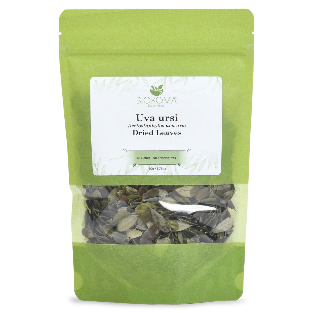 Uva ursi (Arctostaphylos uva ursi) Dried Leaves 50g 1.76oz - 07.31.2026 - BIOKOMA® - Dried Herbs
