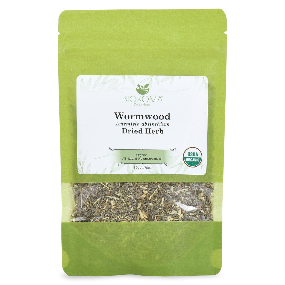 Wormwood (Artemisia absinthium) Organic Dried Herb 50g 1.76oz - 05.01.2026 - BIOKOMA® - Dried Herbs