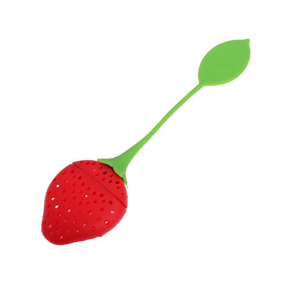 Silicone Strawberry Tea Herb Infuser Strainer | Biokoma.com