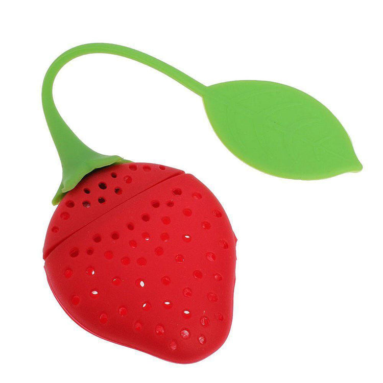 Silicone Strawberry Tea Herb Infuser Strainer | Biokoma.com
