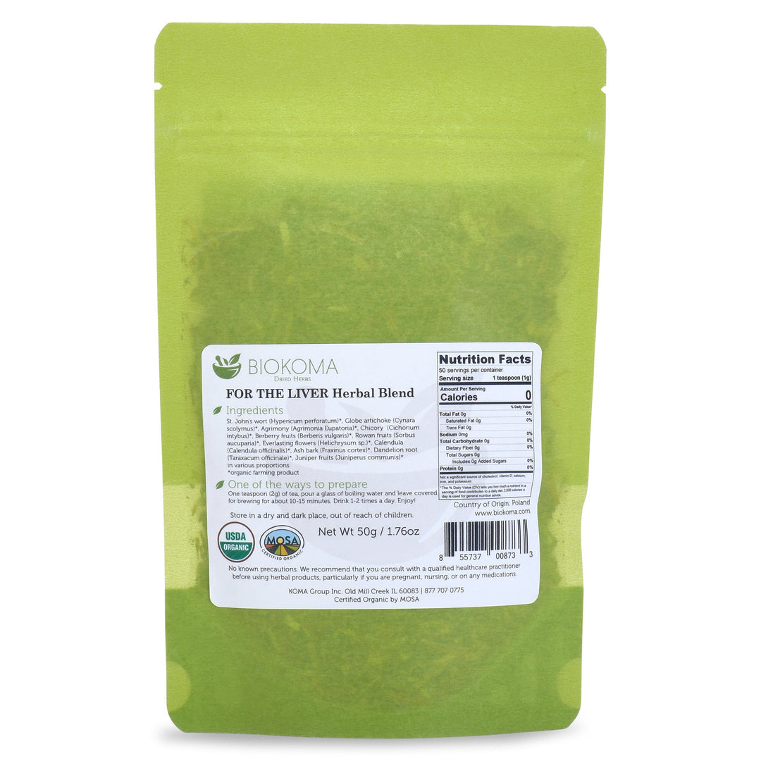 Blend Herb - For The Liver Organic Blend 50g 1.76oz