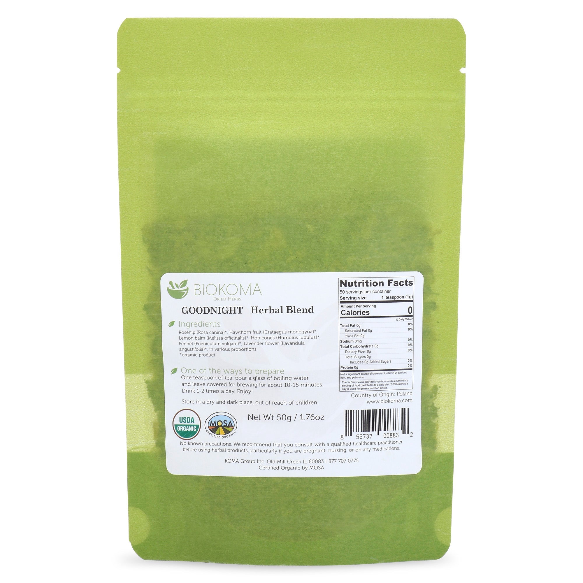 Blend Herb - Goodnight Organic Blend 50g 1.76oz