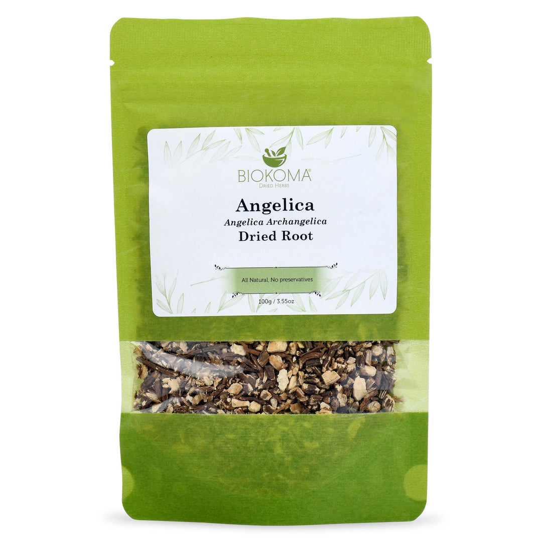 Angelica Root (Angelica Archangelica) Dried Root 100g 3.55oz-BIOKOMA® - Dried Herbs