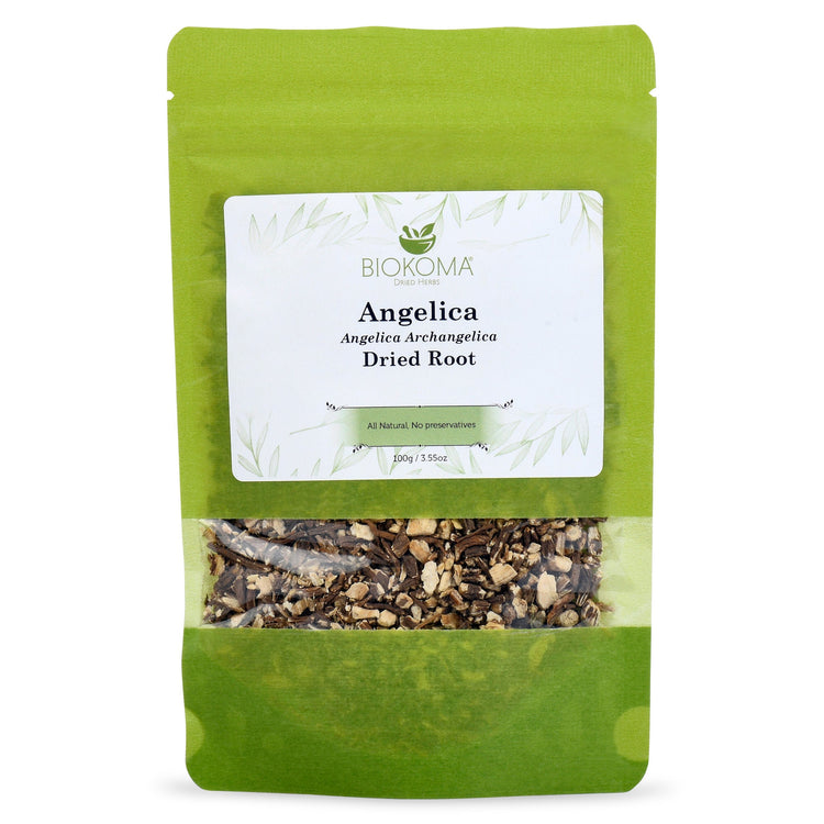 Angelica Root (Angelica Archangelica) Dried Root 100g 3.55oz-BIOKOMA® - Dried Herbs