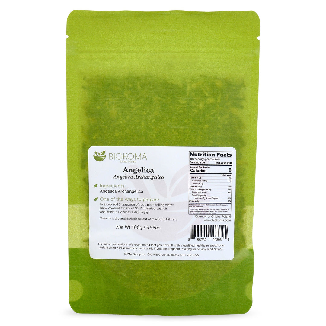 Angelica Root (Angelica Archangelica) Dried Root 100g 3.55oz-BIOKOMA® - Dried Herbs