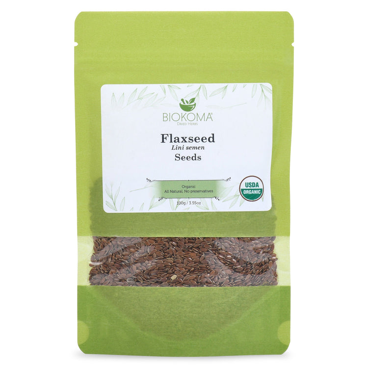 Flaxseed (Lini Semen) Organic Seeds 100g 3.55oz Herbal Tea