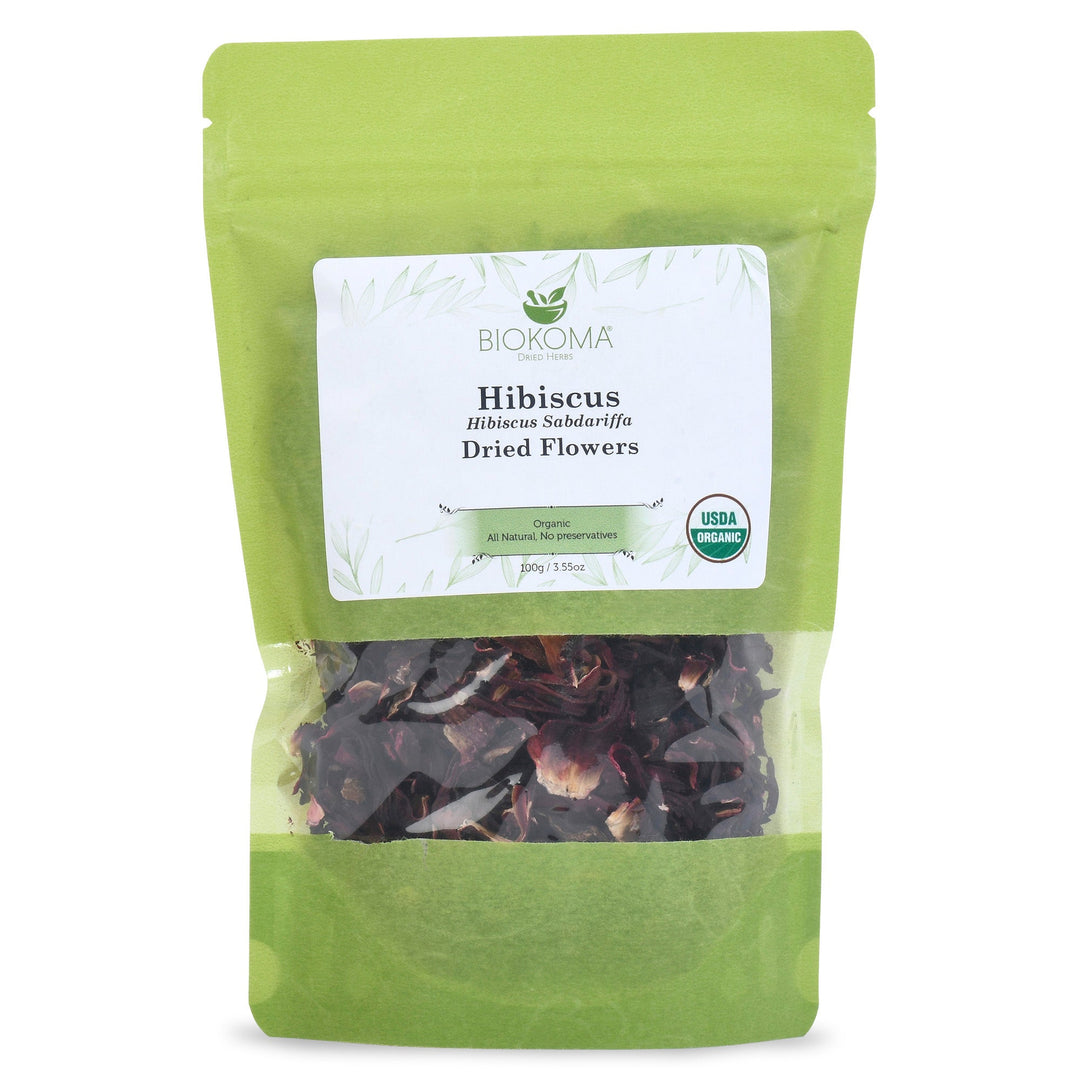 Organic Hibiscus (Hibiscus Sabdariffa) Dried Flowers Herbal Tea