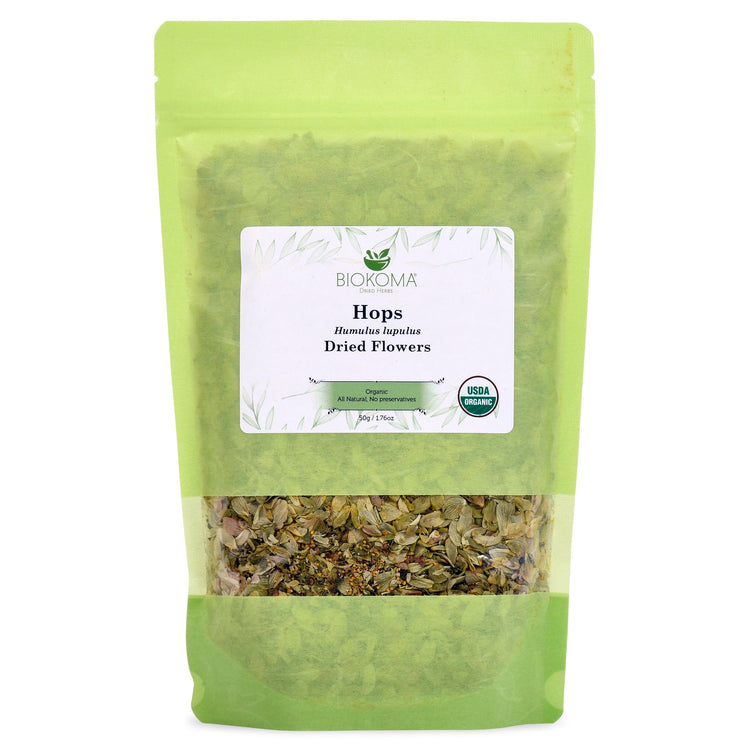 Hops Humulus Lupulus Dried Flowers Herbal Tea for Relaxation