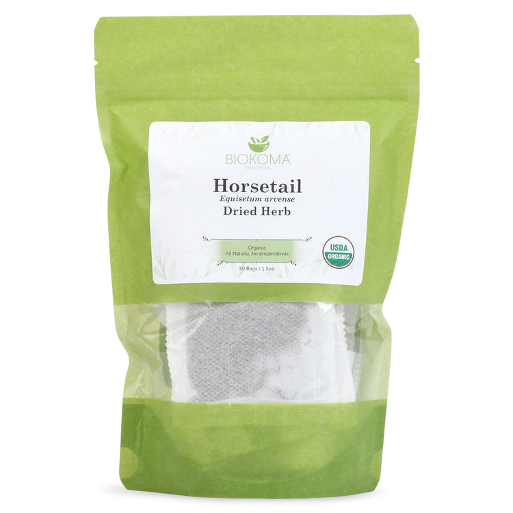 Horsetail Equisetum Arvense Organic Dried Leaves 30 Tea Bags
