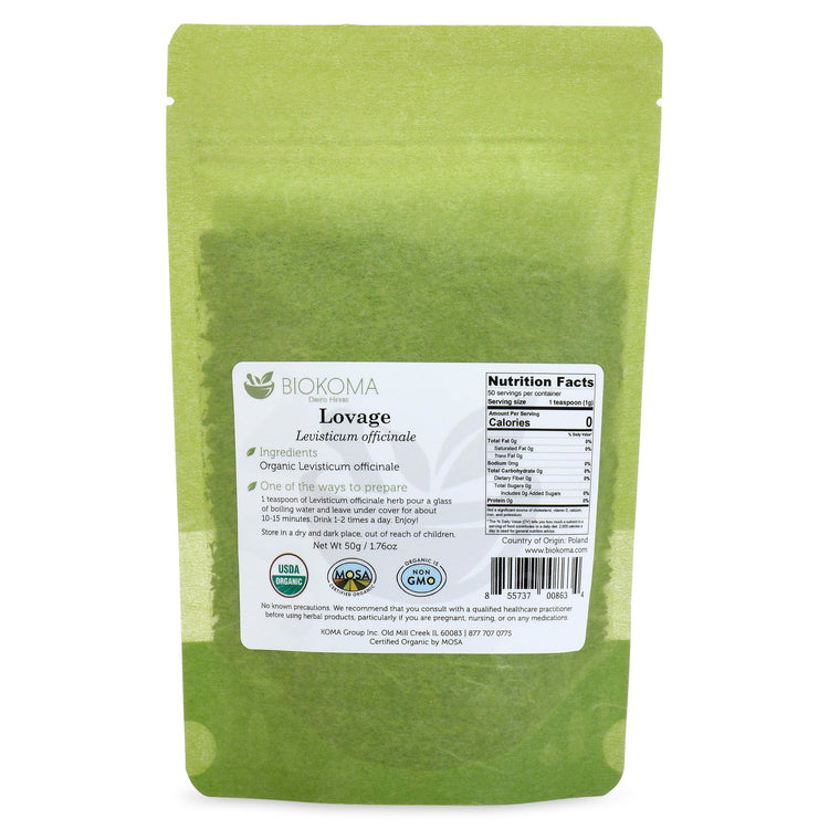 Lovage Levisticum Officinale Organic Dried Leaves Herbal Tea