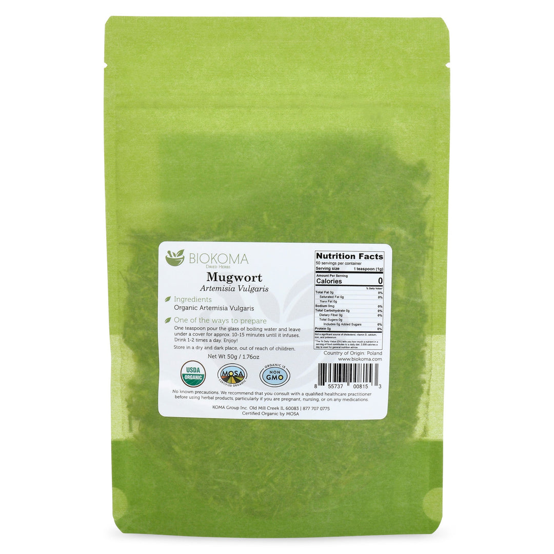 Organic Mugwort (Artemesia Vulgaris) Organic Dried Herb