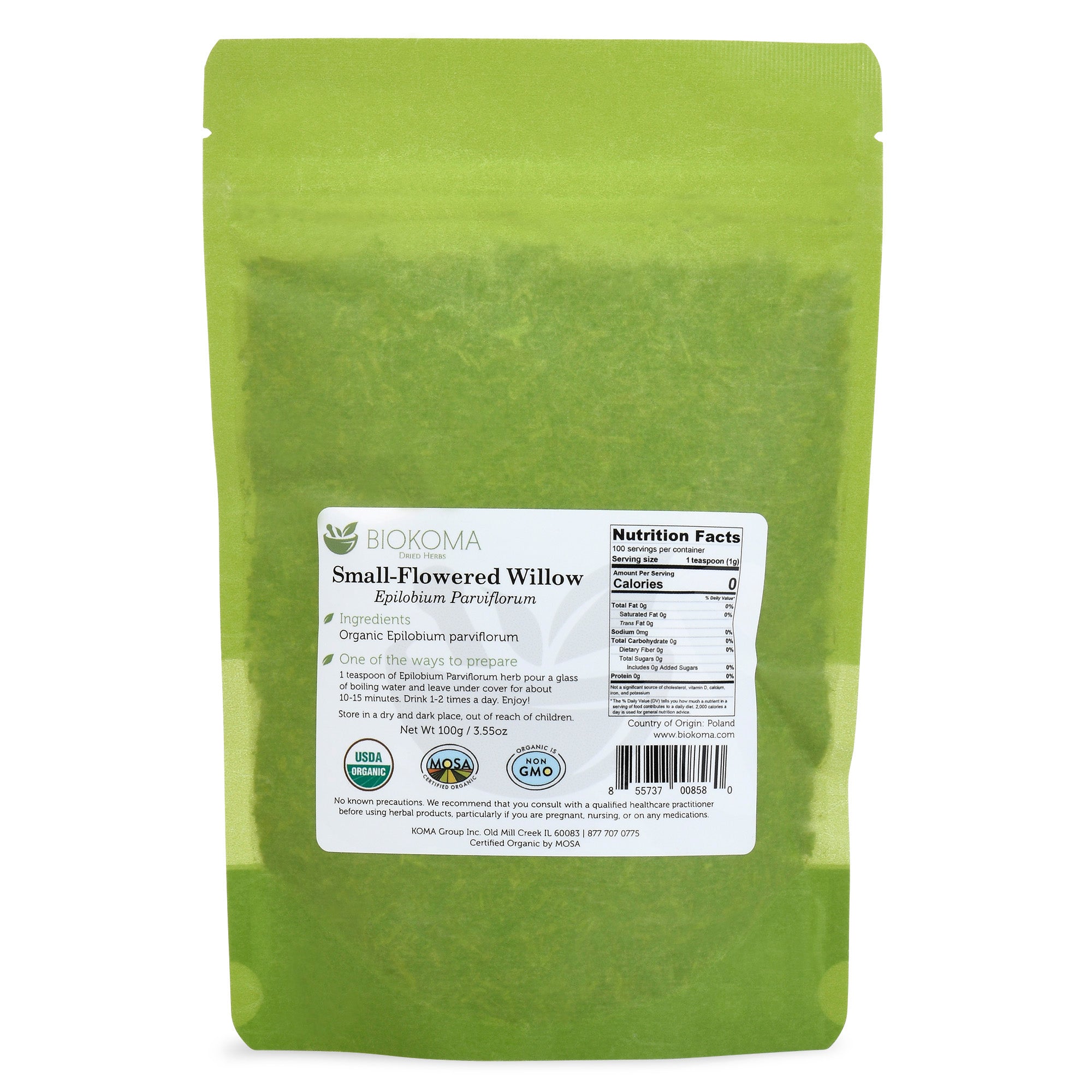 Small-Flowered Willow Organic Herbal Tea