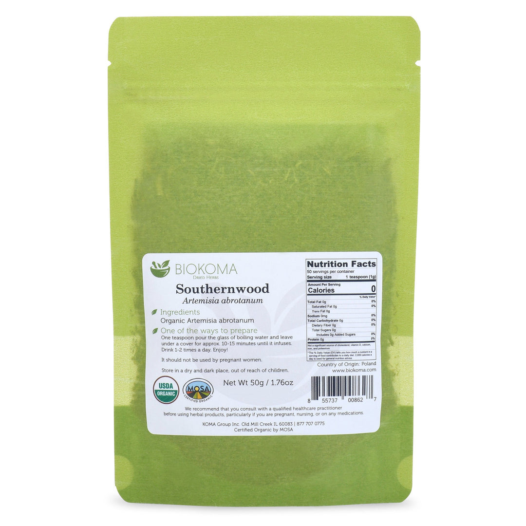 Southernwood (Artemisia abrotanum) Organic Dried Herb 